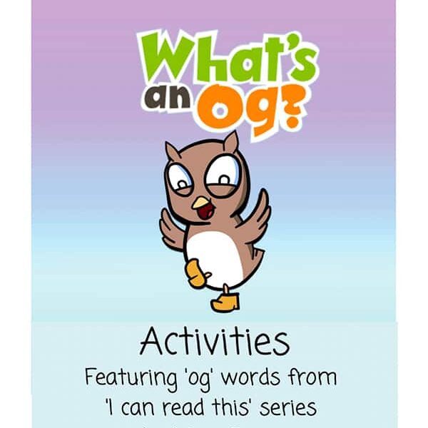 Activity Book for 4, 5 and 6 year olds based on the book "What's an Og?
